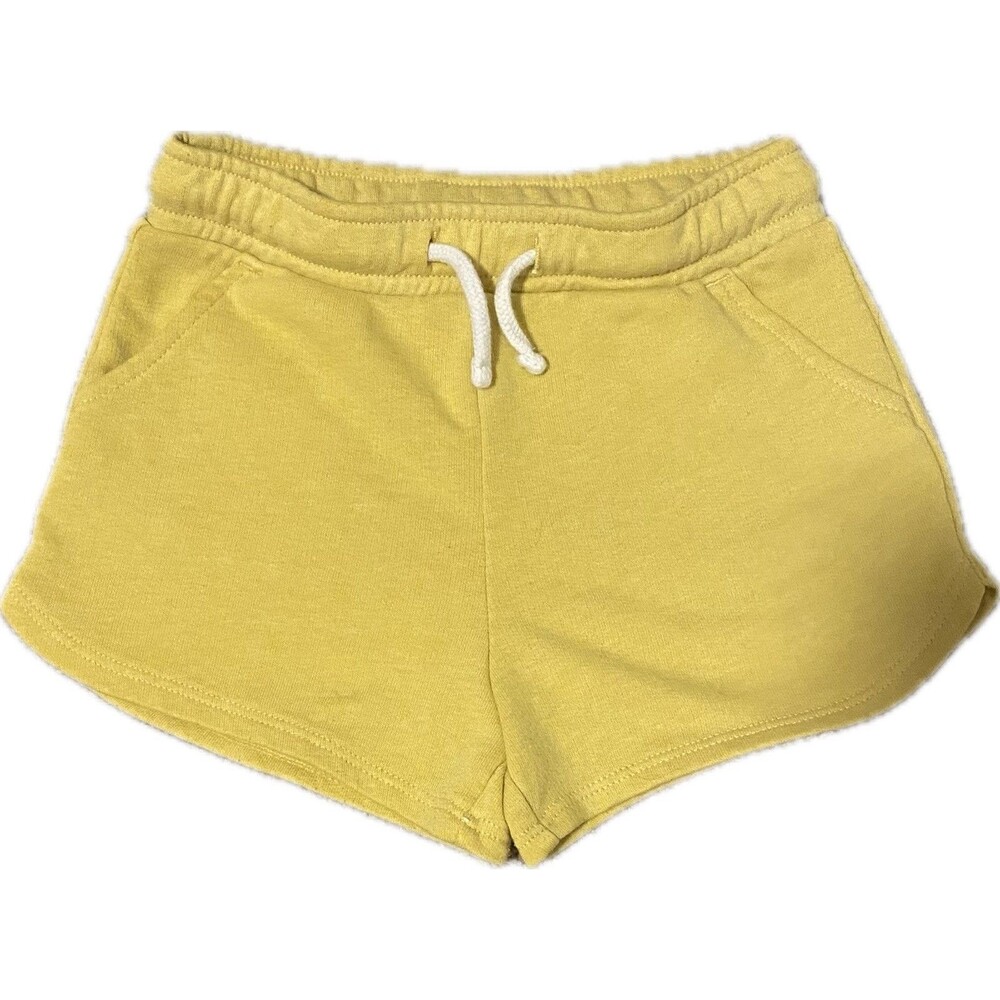 Old Navy Pull-On Cotton Jaw-String Shorts Yellow Toddler Size 3T